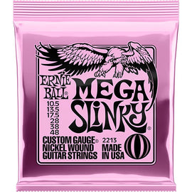 ENCORDADURA ERNIE BALL ''MEGA SLINKY'' PARA GUITARRA ELECTRICA (NIQUEL, 0.0105-0.048)  2213 - Hergui Musical