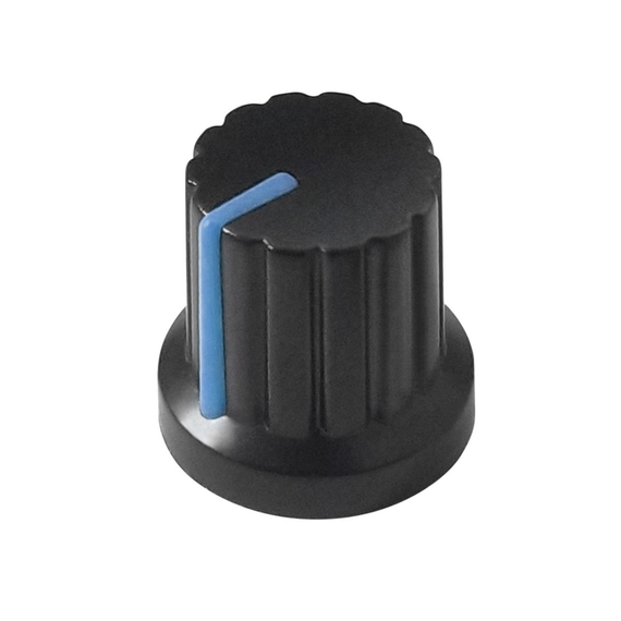 PERILLA DE PLÁSTICO PARA POTENCIÓMETRO COLOR AZUL  RADOX   835-001 - Hergui Musical