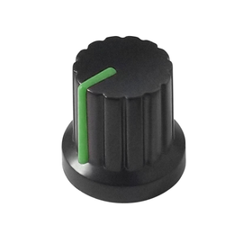 PERILLA DE PLÁSTICO PARA POTENCIÓMETRO COLOR VERDE  RADOX   835-006 - Hergui Musical