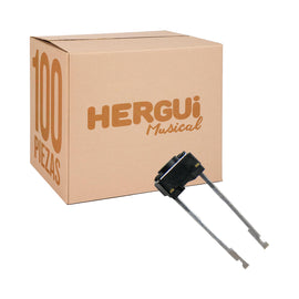 PAQ. 100 PZAS. DE MICROSWICHT TOUCH CORTO CON 2 PATAS LARGAS  RADOX   835-417(100) - Hergui Musical