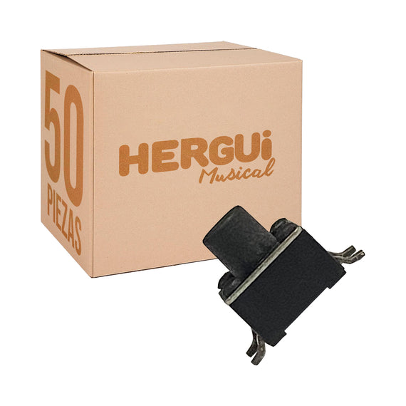 JGO. de 50 Pzas. de Microswitch 0.05 a 30V 4 patas cortas  RADOX   835-528(50) - Hergui Musical