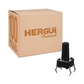 PAQ. 100 PZAS DE MICROSWITCH TOUCH LARGO 4 PATAS M18  RADOX   835-608(100) - Hergui Musical