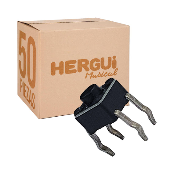 PAQ. 50 PZAS DE MICROSWITCH TOUCH CORTO DE 4 PATAS   RADOX   835-720(50)