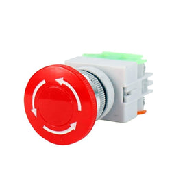 Interruptor tipo push de emergencia 660v 10A   RADOX   835-760 - Hergui Musical