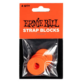 SEGUROS ERNIE BALL PARA TAHALI, PLASTICO ROJO (4 PZAS.)  5620 - Hergui Musical