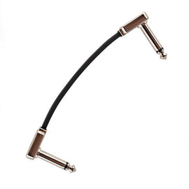 CABLE DE PLUG 6.3mm MACHO/MACHO DE PARCHEO ERNIE BALL 0.0762 MTS., NEGRO (ANGULADO/ANGULADO)  6225 - Hergui Musical