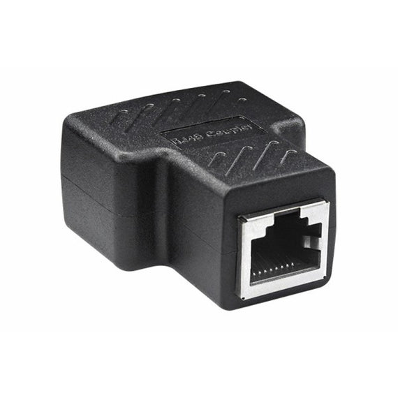 Adaptador ETHERNET RJ45 1 a 2 Vías CAT 5A/6A  RADOX   863-986 - Hergui Musical