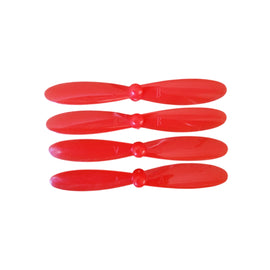 JGO. 4 PZAS. DE HÉLICES DE PLÁSTICO DE 2 PALAS 5.5 CM ROJO    RADOX   870-603 - Hergui Musical