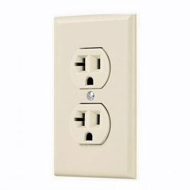 PLACA ARMADA CONTACTO DUPLEX 2 POLOS LINEA STANDARD MARFIL   VOLTECK   PA-CODO-MS - Hergui Musical