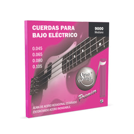 JGO DE CUERDAS ENTORCHADO ACERO INOXIDABLE SONATINA  9000 - Hergui Musical