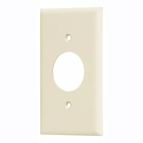 PLACA DE ABS PARA CONTACTO REDONDO STANDARS MARFIL   VOLTECK    PPSE-S - Hergui Musical