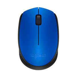 Mouse LOGITECH M170, Negro con detalles en Azul, 3 botones, RF inalámbrico  LOGITECH  910-004800 - Hergui Musical