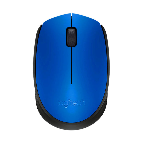 Mouse LOGITECH M170, Negro con detalles en Azul, 3 botones, RF inalámbrico  LOGITECH  910-004800 - Hergui Musical