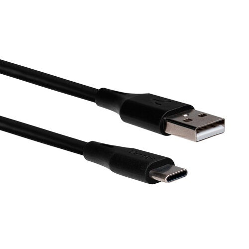 CABLE USB-TIPO C 1 METRO CARGA RAPIDA NEGRO,  VORAGO  CABVGO880  CAB-C01B - Hergui Musical