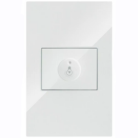 PLACA CONTACTO ATENUADOR ILUMINACION 100W 127VCA PC BLANCO CORTE RECTO 75X118MM    ARTLITE     APL-211 - Hergui Musical