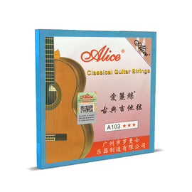 Jgo. de cuerdas de nylon para guitarra clásica  ALICE  A103-N