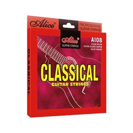 JGO. DE CUERDAS DE NYLON PARA GUITARRA CLÁSICA  ALICE   A108N - Hergui Musical