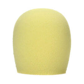 Pantalla antiviento color amarilla, para todos los micrófonos de esfera y cabeza de diamante  SHURE  A58WS-YEL - Hergui Musical