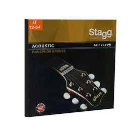 JGO. DE CUERDAS PARA GUITARRA ELECTROACÚSTICA, CAL. 12-54, DE FÓSFORO   STAGG     AC-1254-PH - Hergui Musical