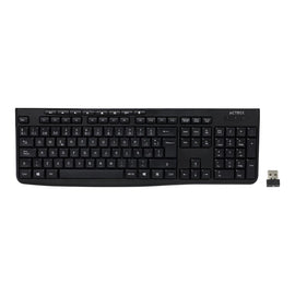 Teclado ACTECK, Inalámbrico, Negro  AC-913973 - Hergui Musical