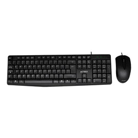 Kit Teclado Estándar y Mouse ACTECK AC-928984 , Estándar, 105 teclas, Negro  AC-928984 - Hergui Musical