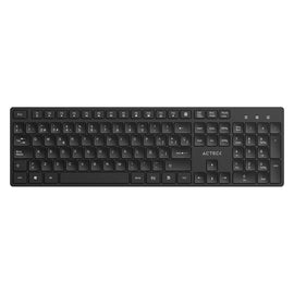 Teclado inalámbrico Multimedia 2.4ghz VANTAGE AERO TI555 ACTECK Conectividad inalámbrica 2.4ghz  AC-943468 - Hergui Musical