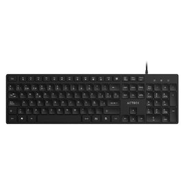 Teclado Alámbrico VANTAGE AERO TA545 ACTECK Conectividad USB, 105 teclas de Bajo Perfil  Teclado Alámbrico VANTAGE AERO TA545 ACTECK Conectividad USB, 105 teclas de Bajo Perfil  AC-943475 - Hergui Musical