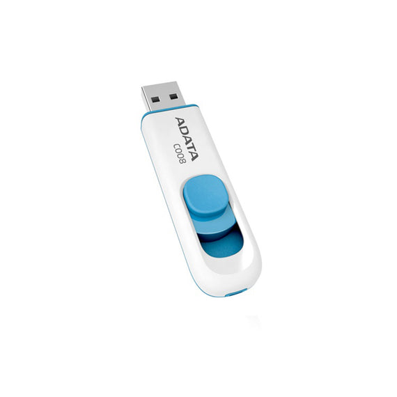 Memoria USB ADATA C008, Color blanco, 16 GB, USB 2.0  AC008-16G-RWE - Hergui Musical