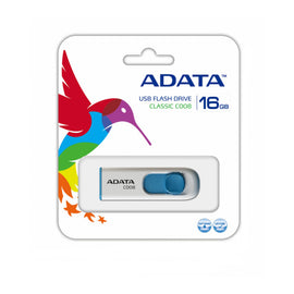 Memoria USB ADATA C008, Color blanco, 16 GB, USB 2.0  AC008-16G-RWE - Hergui Musical