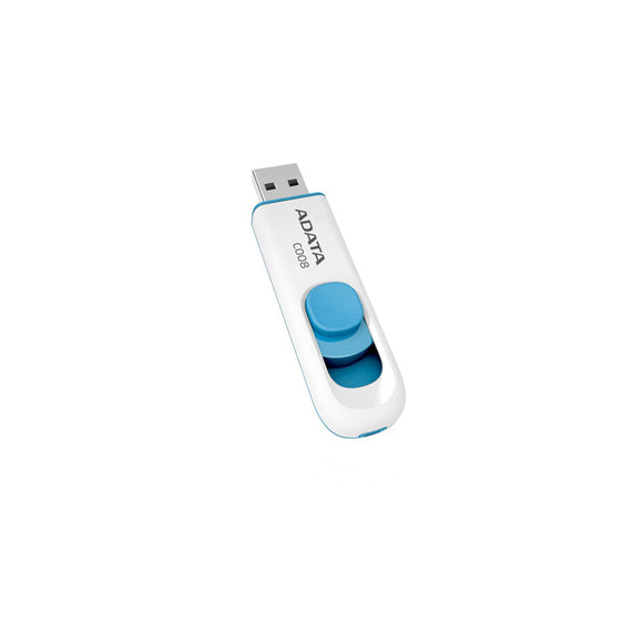 Memoria USB ADATA C008, Color blanco, 32 GB, USB 2.0  AC008-32G-RWE