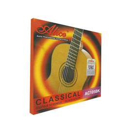 ENCORDADURA PARA GUITARRA CLASICA NYLON   AC105BK-H    ALICE - Hergui Musical