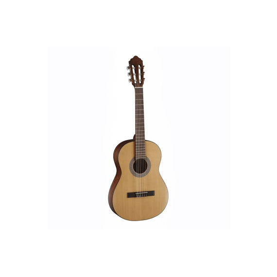 GUITARRA CLASICA CORT NATURAL MATE CON FUNDA  AC70-OP - Hergui Musical
