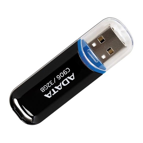 Memoria USB ADATA AC906-32G-RBK , Negro, 32 GB  MEMDAT4140 - Hergui Musical