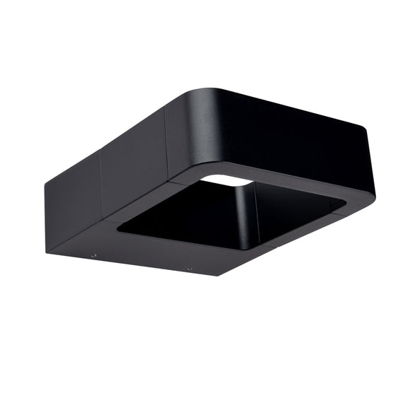 LUMINARIA LED PARED TUBULAR ALUMINIO NEGRO EXTERIOR 10W BLANCO FRIO  ARTLITE   ADE-014