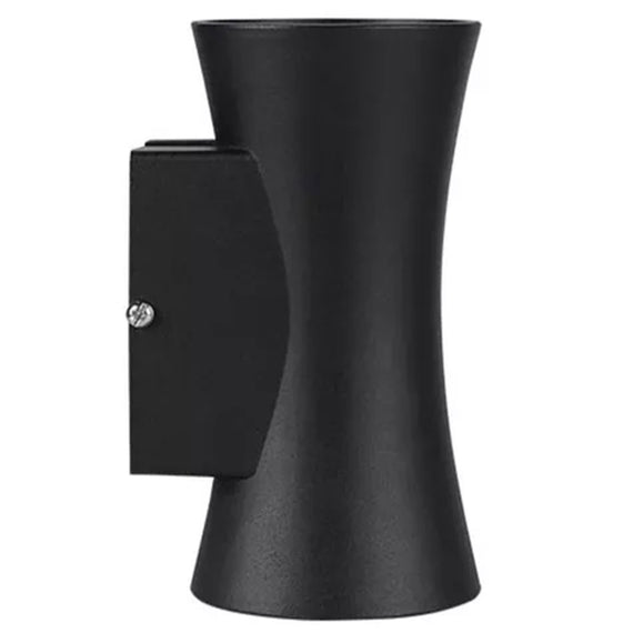LUMINARIA LED PARED CILINDRO CÓNCAVO NEGRO MATE  ARTLITE  ADE-032 - Hergui Musical