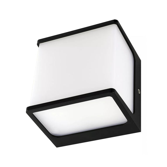 LUMINARIA LED PARED CUBO DE LUZ PC EXTERIOR IP65 8W  ARTLITE  ADE-040 - Hergui Musical