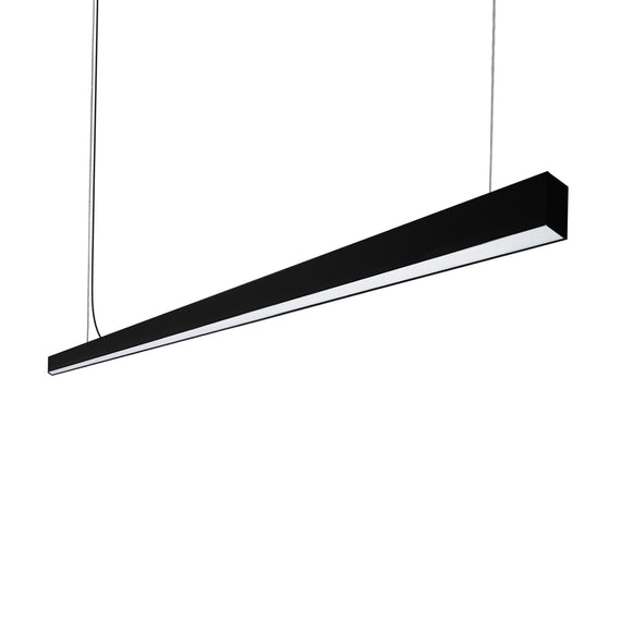DECORATIVO COLGANTE LED LINEAL 45W, BLANCO CALIDO 1.2M ALUMINIO NEGRO  ARTLITE   ADE-610 - Hergui Musical