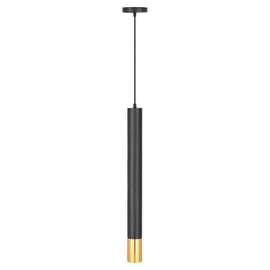 DECORATIVO COLGANTE CILINDRO LARGO ALUMINIO NEGRO  ARTLITE  ADE-615 - Hergui Musical