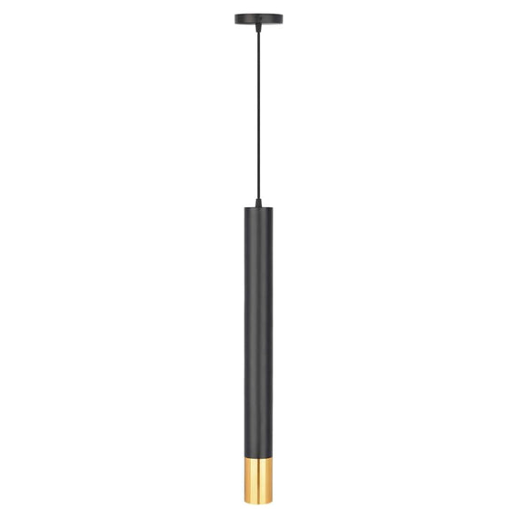 DECORATIVO COLGANTE CILINDRO LARGO ALUMINIO NEGRO  ARTLITE  ADE-615 - Hergui Musical