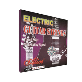 ENCORDADURA PARA GUITARRA ELECTRICA SUPER LIGH 9-42 NICKEL    ALICE    A507-SL - Hergui Musical