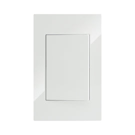 PLACA APAGADOR DE 1 INTERRUPTOR 3 VIAS 90-277VCA PC BLANCO CORTE RECTO 75X118MM   ARTLITE     APL-201 - Hergui Musical