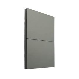 PLACA LUXURY APAGADOR DE 2 INTERRUPTOR 3 VIAS, GRIS OXFORD, 90-277VCA 74X112MM SKIN FEEL  ARTLITE   APL-402 - Hergui Musical