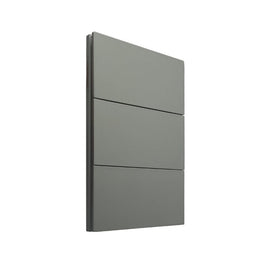 PLACA LUXURY APAGADOR DE 3 INTERRUPTOR 3 VIAS, GRIS OXFORD, 90-277VCA, 74X112MM SKIN FEEL  ARTLITE   APL-403 - Hergui Musical
