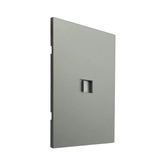 PLACA LUXURY CONTACTO TELEFÓNICO, GRIS OXFORD, 74X112MM SKIN FEEL  ARTLITE   APL-408 - Hergui Musical