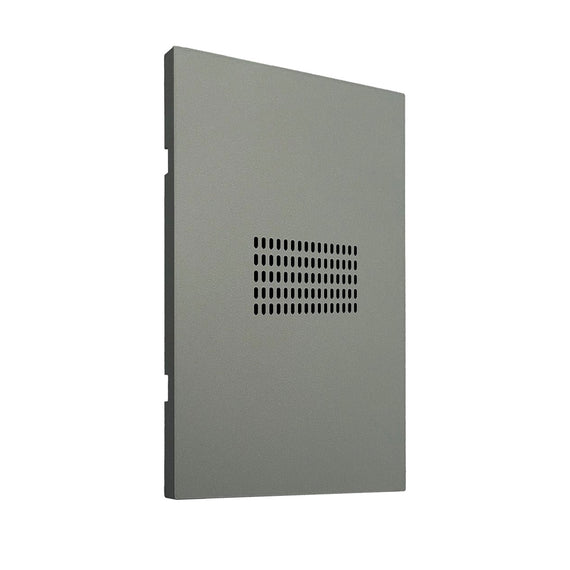 PLACA LUXURY ZUMBADOR PLÁSTICO ABS GRIS OXFORD 77X124MM  ARTLITE   APL-414 - Hergui Musical