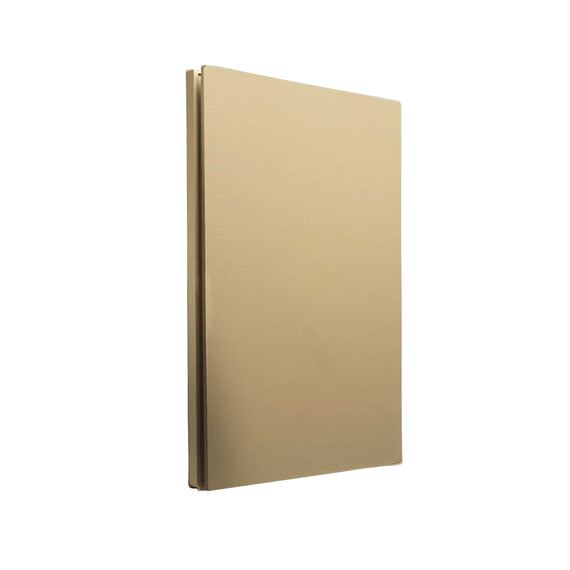 PLACA LUXURY APAGADOR DE 1 INTERRUPTOR 3 VIAS 90-277VCA COLOR ORO 74X112MM SKIN FEEL  ARTLITE   APL-501 - Hergui Musical
