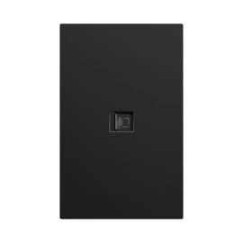 PLACA NEGRO MATE LUXURY CONTACTO RED LAN TIPO RJ45 CAT5 PLÁSTICO ABS 74X117MM SKIN FEEL  ARTLITE  APL-609 - Hergui Musical