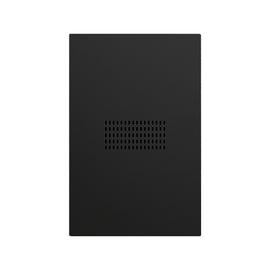 PLACA NEGRO MATE LUXURY ZUMBADOR PLÁSTICO ABS 74X117MM   ARTLITE  APL-614 - Hergui Musical