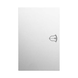 PLACA BLANCO MATE LUXURY CONTACTO TIMBRE PLÁSTICO ABS 74X117MM SKIN FEEL   ARTLITE   APL-713 - Hergui Musical