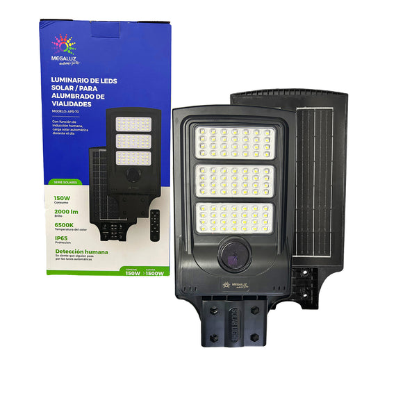 Lámpara de led suburbana solar para exterior IP 65, 150w  MEGALUZ LED APS41W150